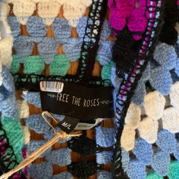 Free the Roses Crochet Cardigan, Anthropologie Cardigan, Anthropologie Sweater - Picture 7 of 8